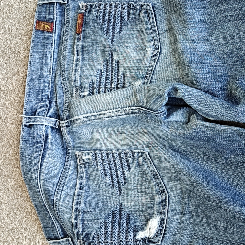 7 For All Mankind Colette Straight Leg Stretch 28